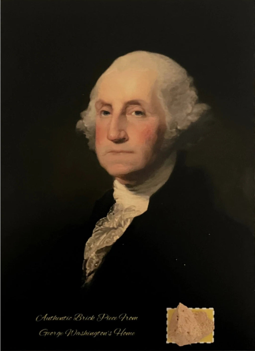 President George Washington Authentic Brick Relic from Home with Certificate of Authenticity