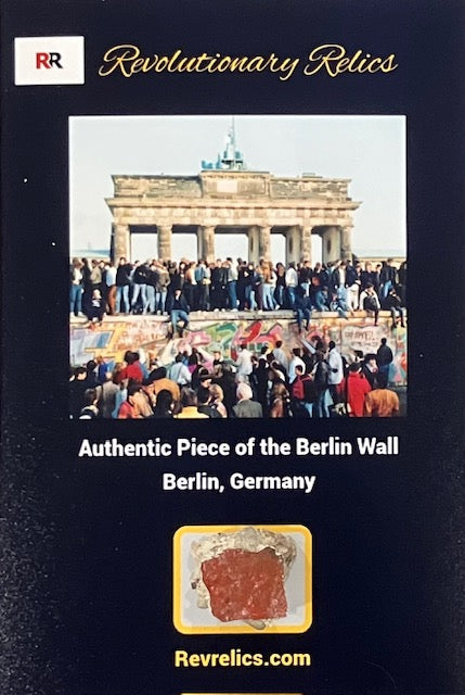 Original Piece of the Berlin Wall - Authentic Relic Real Wall in Germany w/ Certificate