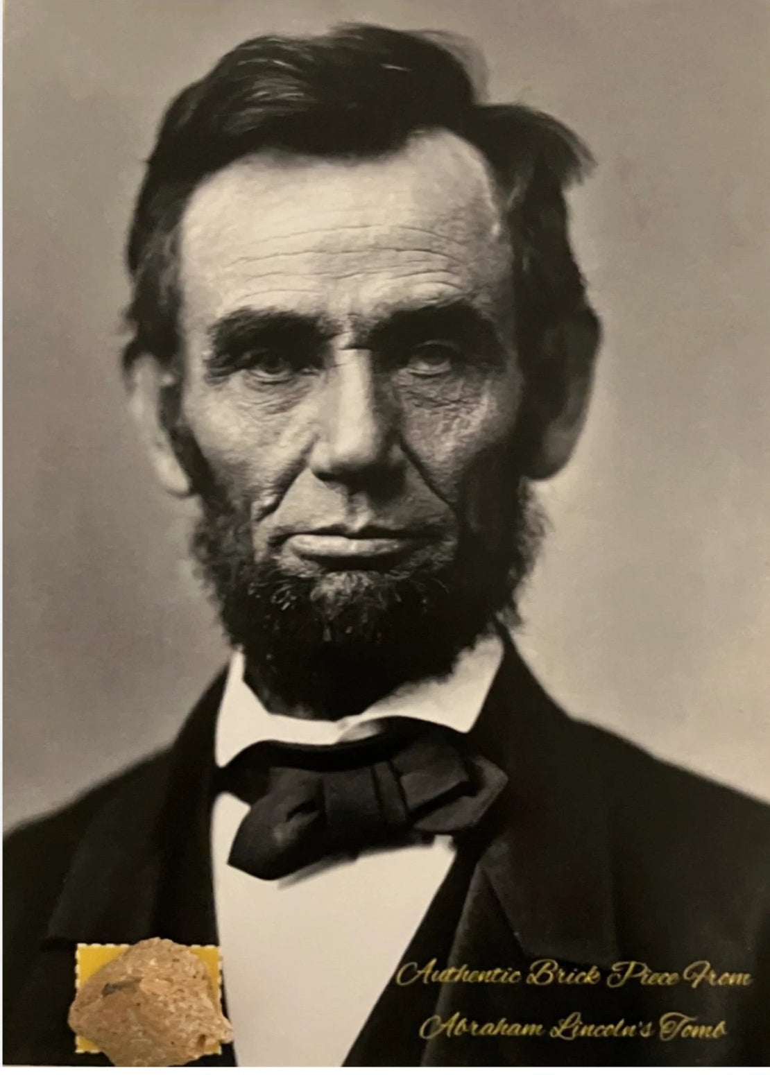 President Abraham Lincoln Authentic Brick Relic from Tomb w/ Certificate of Authenticity